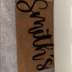 Custom customizable coir doormat